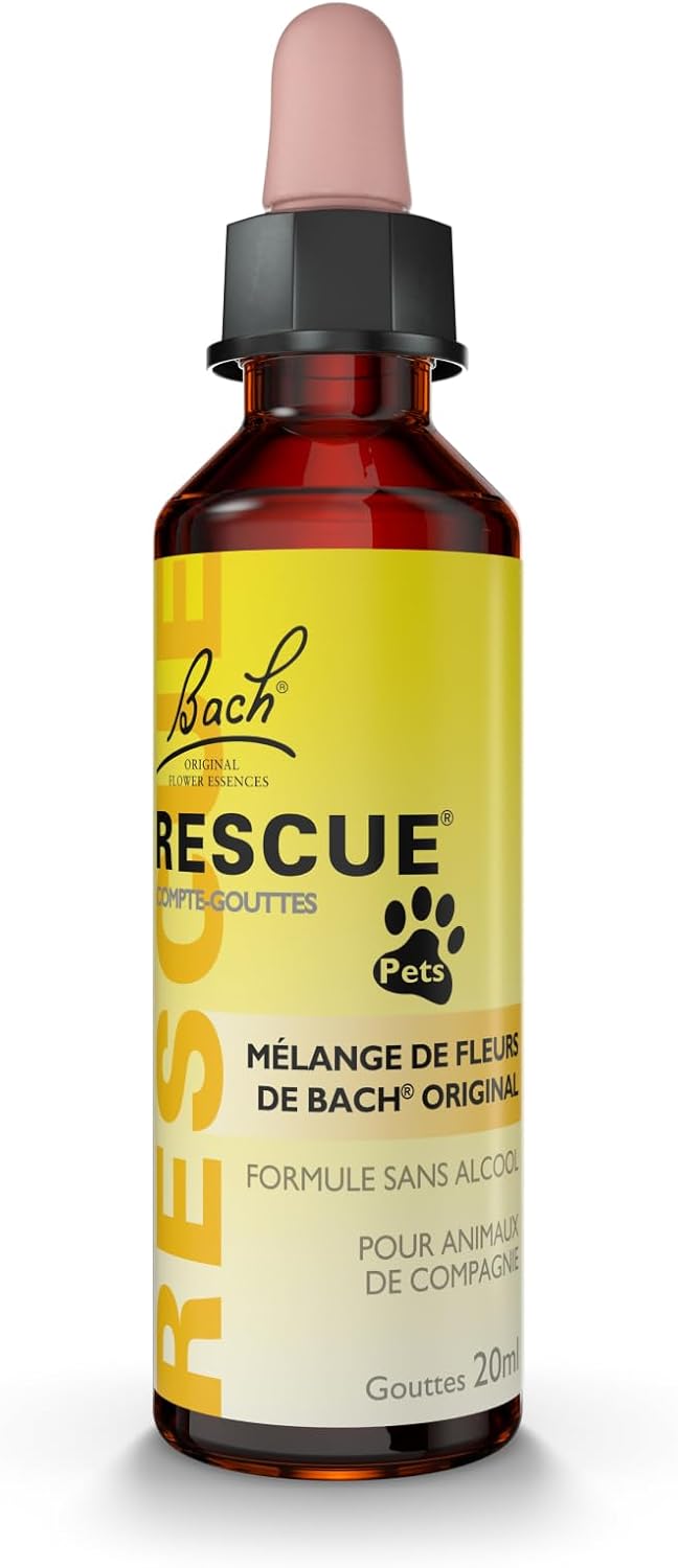 PETS - Compte-Gouttes - Sérénité pour animaux de compagnie - Idéal pour voyage, visite vétérinaire, toilettage, bruit et solitude - Sans alcool, naturel et vegan - Flacon 20ml Compte-gouttes 20ml