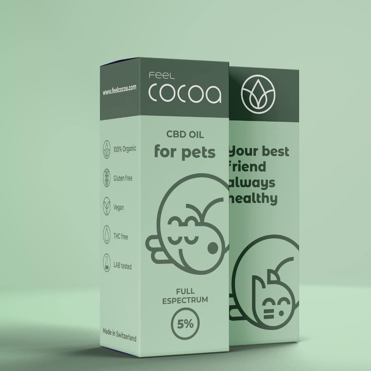 CBD Oil 10% pour Chiens et Chats - 10 ML - - Formule améliorée d'huile de CBD Qui Aide à réguler Le Corps de Votre Animal